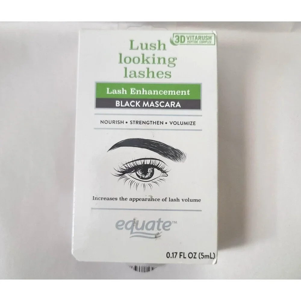 Equate Lash Enhancement Lush Looking Lashes Black Mascara Nourish Volumize NEW